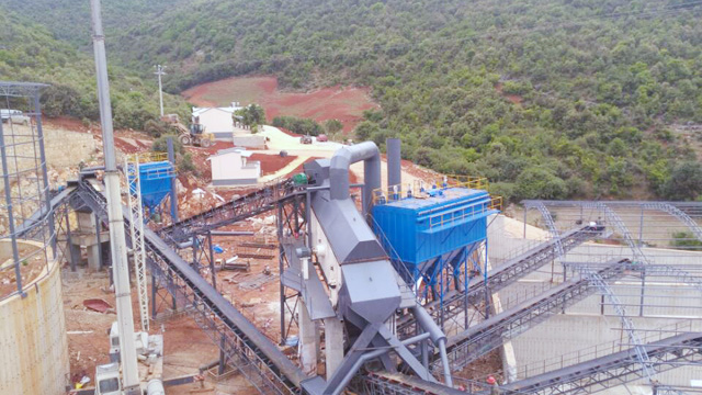 新項(xiàng)目|云南年產(chǎn)300萬(wàn)噸石灰石骨料生產(chǎn)線近期順利完成安裝調(diào)試