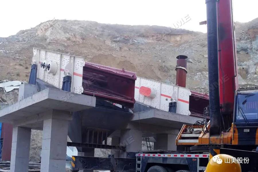 新項目|安裝中的河北時產500噸片麻巖骨料生產線