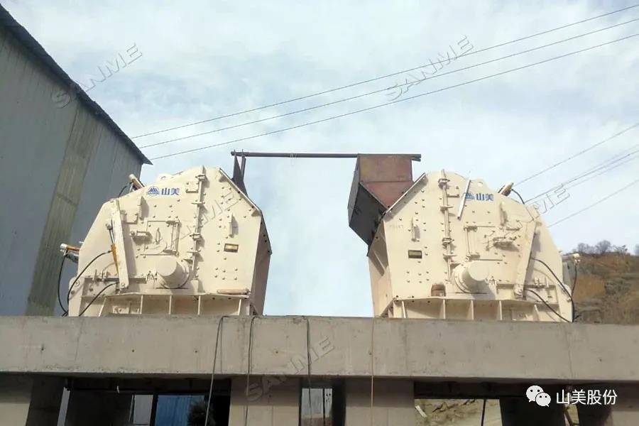 新項目|安裝中的河北時產500噸片麻巖骨料生產線