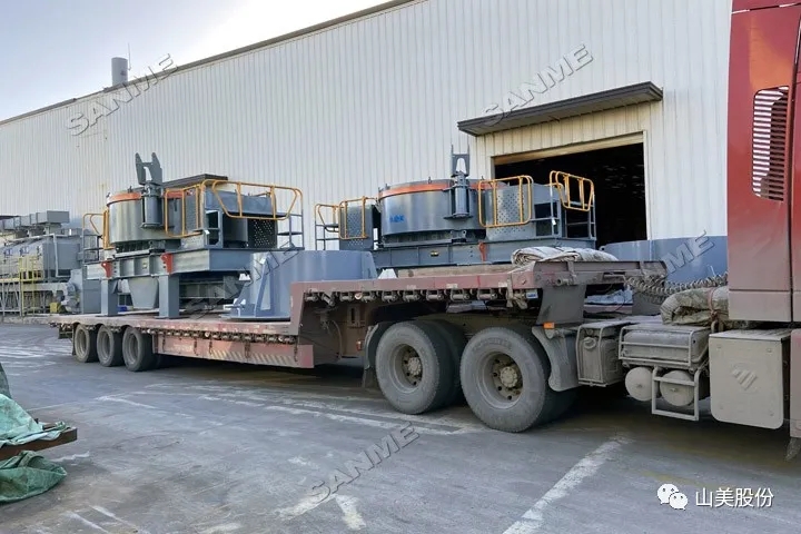 年前發(fā)貨忙|上海山美股份高性能制砂設備發(fā)往江蘇鹽城