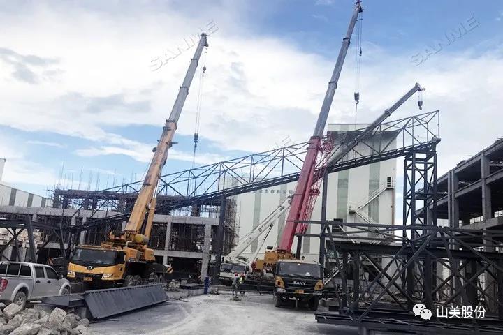 項目|上海山美股份承建的重慶大業(yè)建材時產(chǎn)3000噸砂石骨料EP項目進展順利