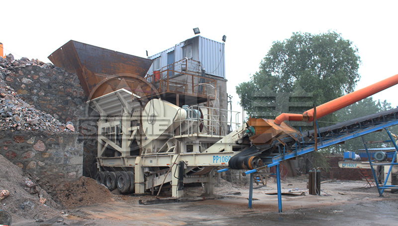 泰酷辣！上海山美輪胎移動顎式破碎站了解一下！