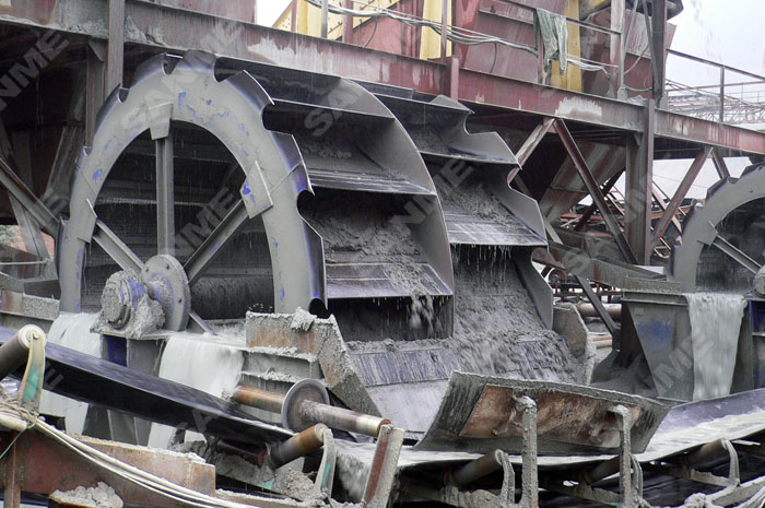 常用水洗砂設(shè)備:輪斗式洗砂機(jī)